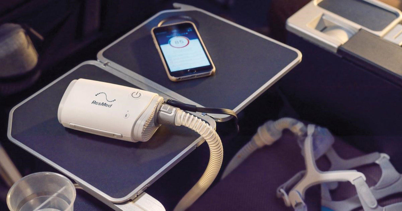 CPAP AirMini On AirPlane Traveling
