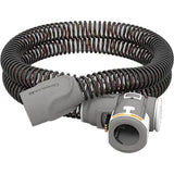 Airsense 10 Climate line Air Heated CPAP hose and fitting on a white background