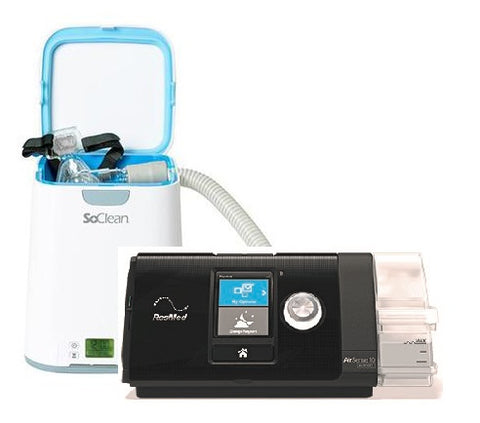 AirSense10 Auto (Card-to-Cloud) & SoClean2 <br> <h3>includes: mask | heated tubing | filters | wipes</h3>